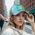 thumbnail image 7 of Colorful Zebra Pattern Snapback Cap - Lightweight & Breathable 6-Panel Baseball Hat, Abstract Zebra Aesthetic Gradient Design for Hiking, Sports, Streetwear - One Size Fits Most Men & Women, 7 of 7