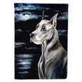 thumbnail image 1 of "Caroline's Treasures 7067CHF Great Dane in the Moonlight Flag Canvas, grande, multicolor" Caroline's Treasures 7067CHF, 1 of 1