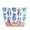 Blue, variant on Women Shoulder Bag Hot Fashion Metallic Pineapple Print Canvas Summer Vacation Beach Shoulder Bag Women Rope Casual Handbag for Travel and Commuting