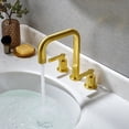 thumbnail image 5 of Wishful 8. in Widespread 2-Handle Brass Bathroom Faucet in Brushed Gold, 5 of 15