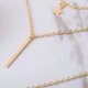 thumbnail image 5 of Collar de mujer en capas con pentagrama y colgante de cadena para mujer JM, 5 of 5