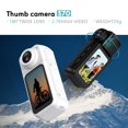 thumbnail image 3 of Cámara deportiva GEYUNE Thumb 2.7K HD 180 ° Gire WIFI Sport DV Ciclismo Grabador Atracción magnética al aire libre 1.47'' Cámara de acción, 3 of 4