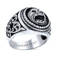 thumbnail image 4 of Bling Jewelry Mens Mens Silver Ring Vintage Style King Kong Ape Signet Gorilla Face .925 Sterling, 4 of 4