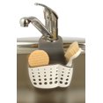 thumbnail image 2 of Casabella Sink Sider Faucet Caddy Sponge Holder,White & Grey, 2 of 5
