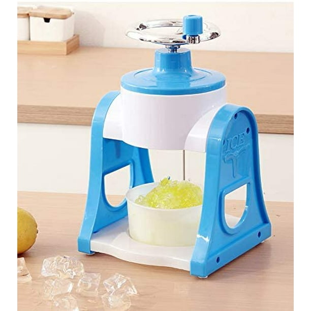 Portable Snow Cone Machine Fine Chips Snow Cones with Ice Cube Trays Non  Slip Manual Ice Crusher for Party, Camping, Restaurants - AliExpress