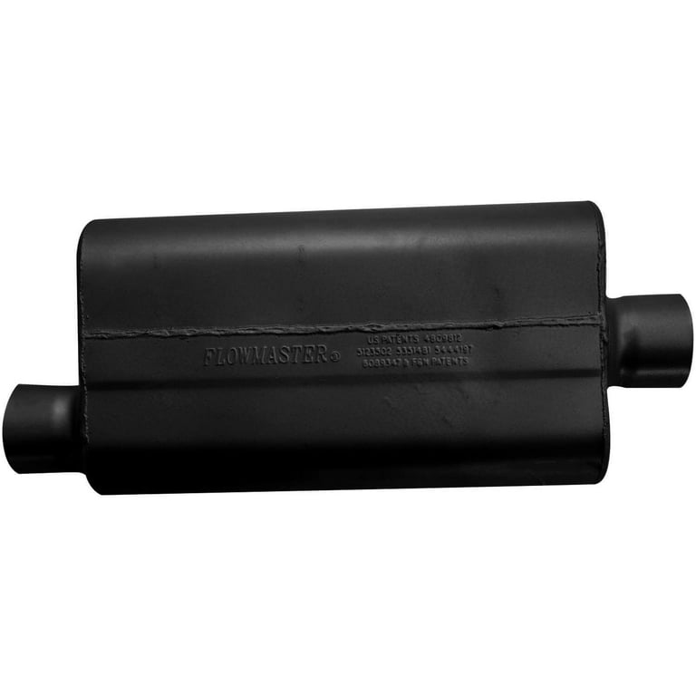 Flowmaster 943051 50 Delta Flow Muffler - 3.00 Offset In / 3.00 Center Out  - Moderate Sound Fits select: 1966-1967 PLYMOUTH BELVEDERE