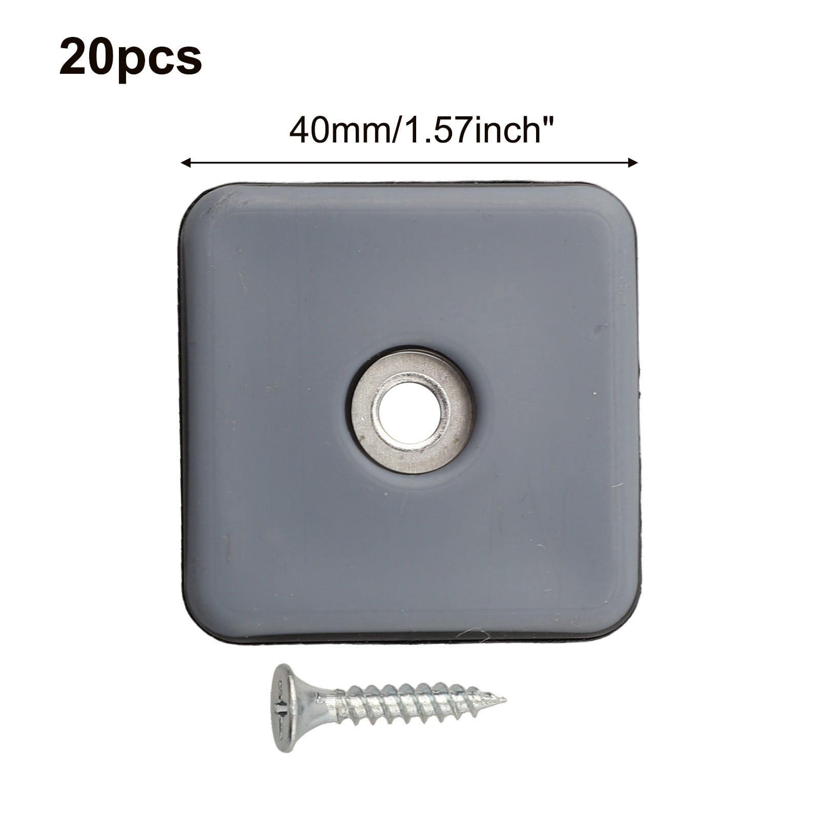 20Pcs Furniture Movers Sliders Gliders Heavy Duty Carpet Hard Floor Easy Removal 40Mm Smile Home
