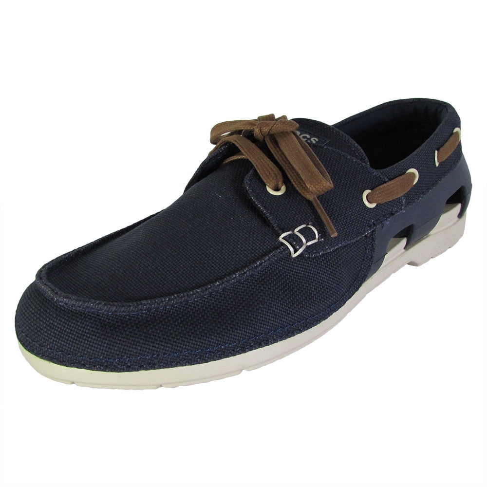 Lace Up Boat Shoes, Navy/Stucco 