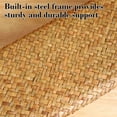 thumbnail image 4 of Sokhug Handwoven Linen Desktop Organizer Basket – Storage Tray for Remote Keys Cosmetics, 8x6 Inch, Brown, 4 of 8