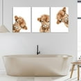 thumbnail image 3 of Highland Cow Baby Canvas Wall Art Brown Peeping Highland Cattle Wall Decor Pictures Cute and Funny Animals Paintings Posters Prints for Nursery Children's Room Bathroom (Framed canvas), 3 of 6