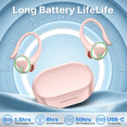 thumbnail image 4 of Wireless Earbuds, Bluetooth 5.4 Sports Headphones, 50H Playback Over Ear Earbuds with ENC Noise Cancelling Mic, Deep Bass Fitness Earphones Gym Running Workout with Earhooks, IP7 Waterproof Headset, 4 of 11