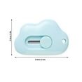 thumbnail image 3 of Big Sale ! Jiiey Cutter Cloud Shape Utility Knife Retractable Portable Mini Knife For Wrapping Envelopes Letter Box Cutter With Keychain Holes 3 Pack, 3 of 7