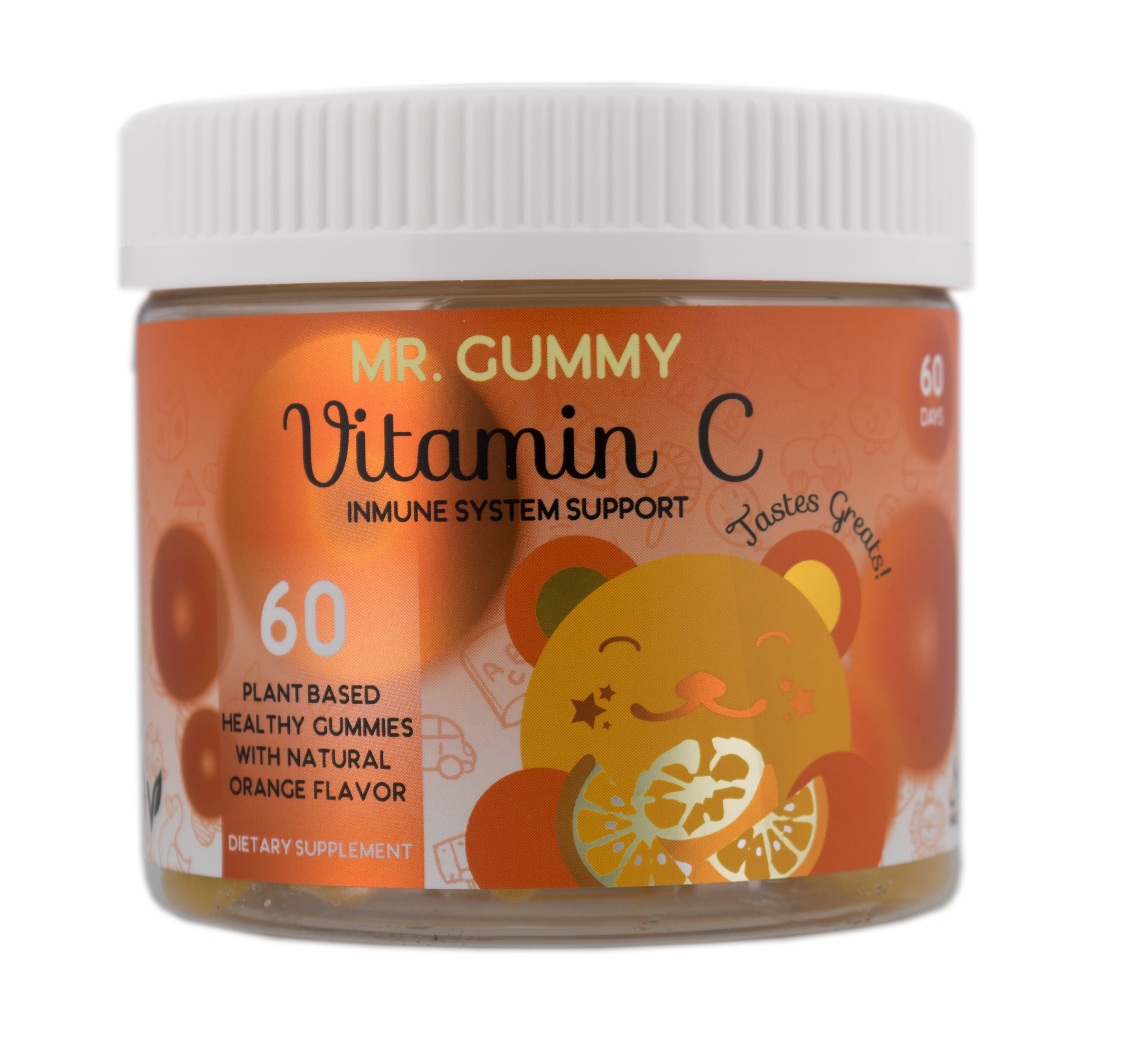 Mr Gummy Vitamins C Slices Dietary Supplement Easily Chewable Gummies