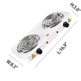 thumbnail image 2 of JUNWELL 2000W Portable Electric 2 Burner Hot Plate Kitchen Cooktop Cooking Stove for Camping Picnics, 2 of 8