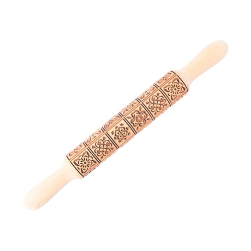 Embossing Rolling Pin Spanish Tile, Easy Cookies Series, Solid Beech