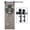 5 Feet, variant on 6.8 Feet Barn Door Hardware Kit for 40" Wide Panel