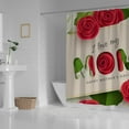 thumbnail image 3 of Coolnut Bath Shower Curtain Liners Happy Mothers Day with Lilies Roses 60x72in Polyester Waterproof with 12 Curtain Hooks Bathroom Accessories Decoration, 3 of 6