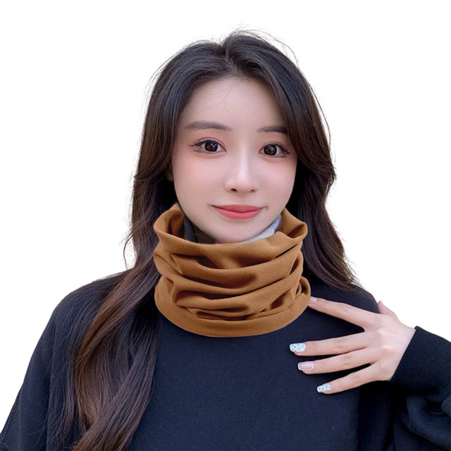 Foulard Multifonctionnelle Femme Foulard Épaisse Douce Chaude Élastique Tricotée Antidérapante Multifonctionnelle Imprimée Légère Coupe-Vent Unisexe Cyclisme Col Empilé