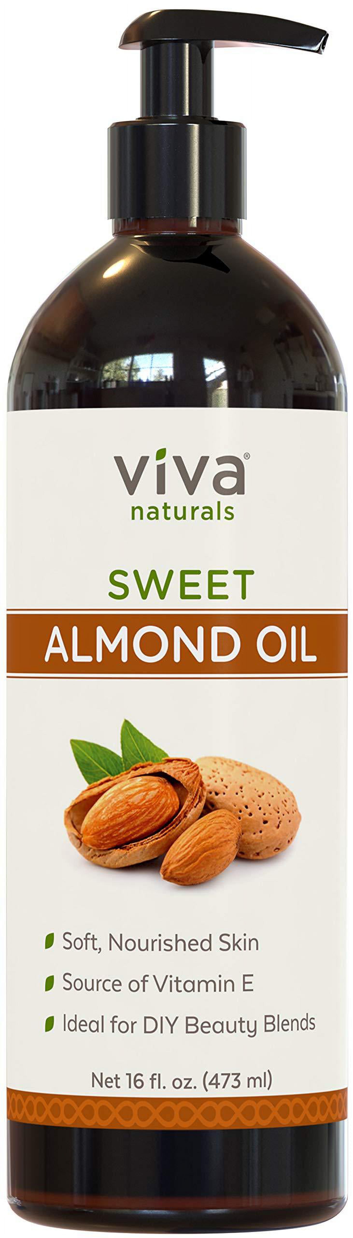 Almond Oil (16 oz); Sweet Almond Oil for Skin or Almond Oil for Hair, The Perfect Natural Body Oil for Women, Great as Unscented Massage Oil - image 2 of 5