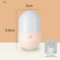 thumbnail image 2 of Mini small night light plugged in led bedroom light bedside night light-Pink-Pink, 2 of 5