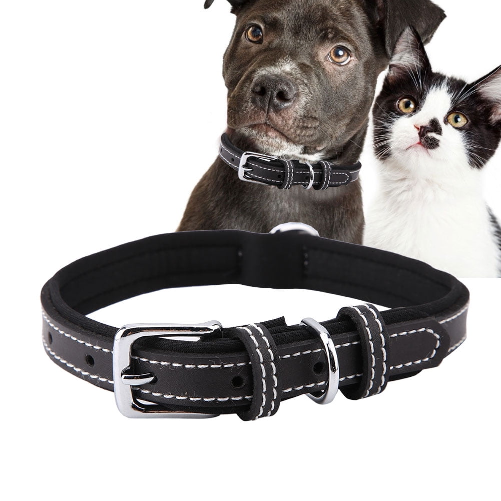 LYUMO Soft Dog Collar, Adjustable Pet Collar, Adjustable Soft PU