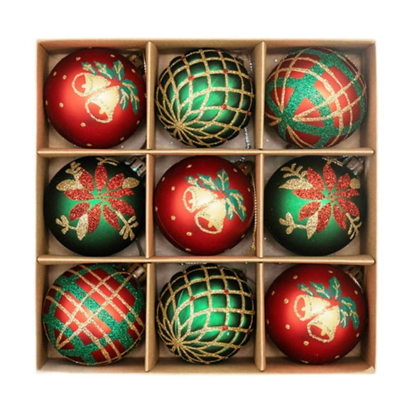 9 Uds. de Adornos para árbol de Navidad de 2,3 Pulgadas, Accesorios de Decoración de árbol de Navidad, Decoración Decorativa para Fiesta en Casa, Mult Estilo G