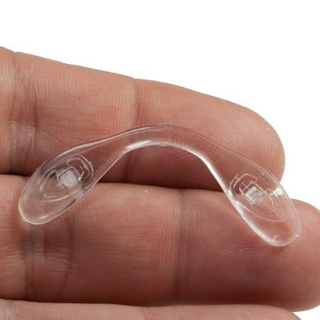 GMS Optical Nose Pads for Eyeglasses - Strap Bridge Screw-In Extra Large 32 x 18mm (Pack of (Best Eyeglasses For Flat Nose)
