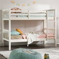 thumbnail image 2 of Walker Edison Lit Superposé en Bois Massif Design Mission - Blanc, 2 of 12