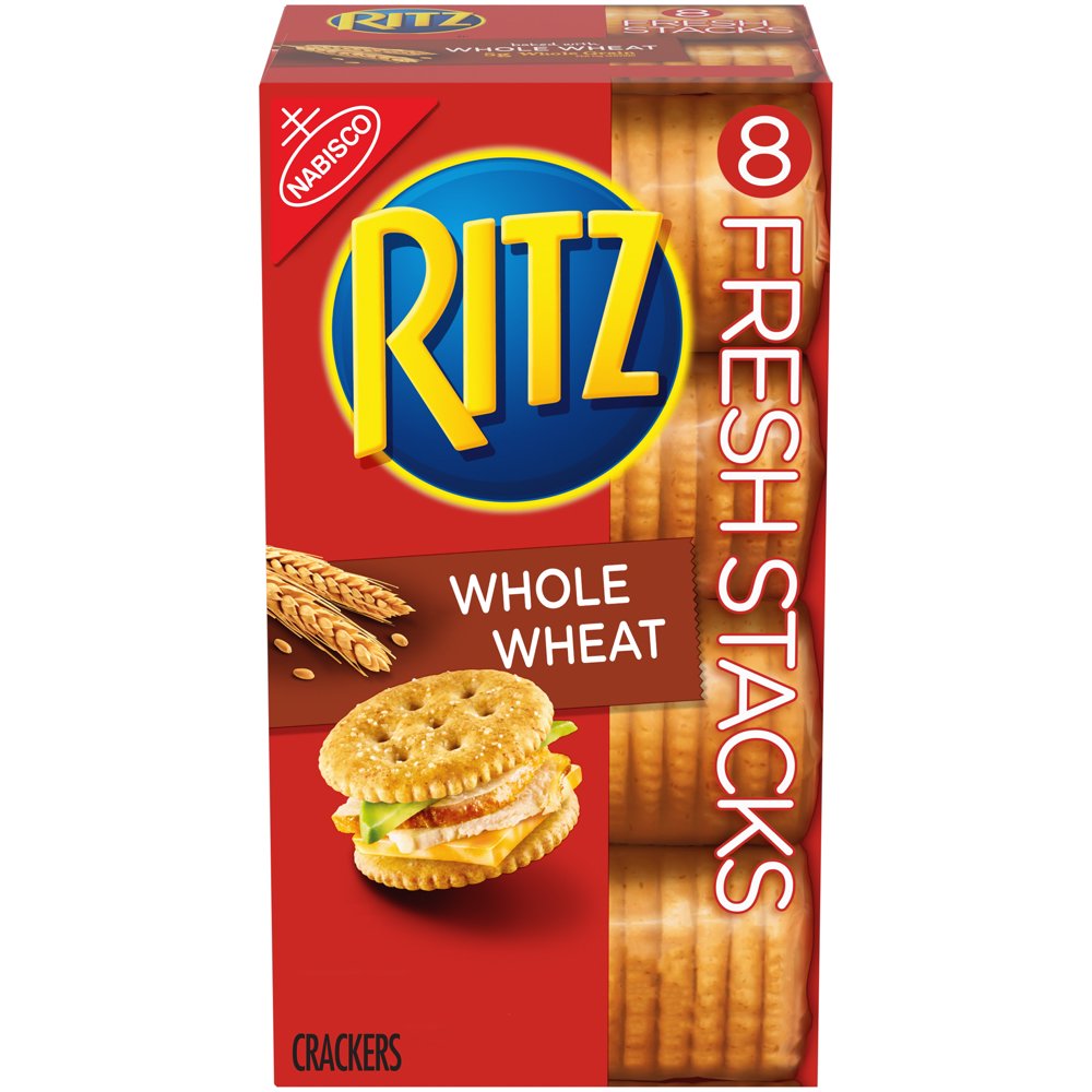 RITZ Fresh Stacks Whole Wheat Crackers, 8 Count, 11.6 oz