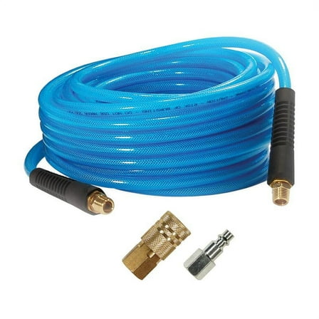 Primefit PU140502C-B 1/4-Inch x 50-Feet Polyurethane Air Hose w Coupler/Plug (Max 200-PSI Pressure)