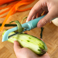 thumbnail image 5 of Pelador giratorio Peladores de buen agarre para cocina Cuchillas giratorias afiladas - Pelador de frutas de acero inoxidable para patatas, 5 of 5