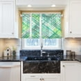 thumbnail image 6 of Green and Black Lines 27"x36" Linen Look Cafe Curtain Set with Privacy and UV Protection, 6 of 8