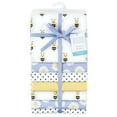 thumbnail image 2 of Little Treasure Hudson Baby Girls Cotton Poly Flannel Receiving Blankets 7-Pack, Yellow Daisy Bee, 30x30 inches, 2 of 2