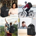 thumbnail image 6 of UKEIN Backpack for Adults Black Backpack with USB Charging Port Laptop Backpack Water Resistant Work Business Backpack for Men, 6 of 7