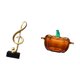 thumbnail image 5 of Figura de escritorio,Escultura de nota musical para escritorio,oficina,decoración del hogar,Plato de dulces,Plato de dulces de vidrio con tapa Tarro de dulces decorativo,Para el buffet de, 5 of 8