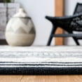 thumbnail image 6 of SAFAVIEH Striped Kilim Fergal Striped Area Rug, Black/Ivory, 9' x 12', 6 of 7