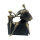thumbnail image 4 of Figura decorativa abstracta, escultura de resina, adorno de escritorio para dormitorio. Bronce, 4 of 9