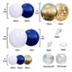 thumbnail image 4 of Confeti Dorado Globos Blanco Azul Marino Arche Ballon Bleu, 4 of 4