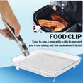 thumbnail image 7 of 3-Tier Air Fryer Rack with Clip & Brush – 8" Stackable Dehydrator Racks for 4.2–5.8 QT Air Fryers – Stainless Steel Grill Tray, 7 of 7