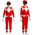 thumbnail image 2 of Power Rangers Costumes de Cosplay pour Enfants Combinaison Déguisement costume de Fête Combinaison, 2 of 5