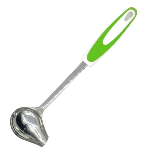 Cucharón de sopa largo Billuyoard para salsa de Cocina y Comedor verde