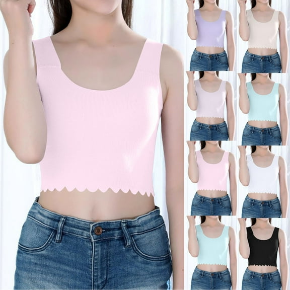 ZZwxWA Youth Girls Padded Underwear Wireless Undies Training Bra Sports Tops Mini Cami Undergarment Camisole My Order