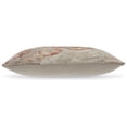 thumbnail image 2 of Benjara Vear 14 x 22 Lumbar Accent Pillow Set of 4, Woven Ikat Design, Brown, Ivory, 2 of 5