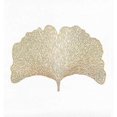 thumbnail image 2 of Decorative PVC Coasters with Hollow Pattern of Ginkgo Biloba Leaves (Gold), 2 of 5