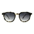 thumbnail image 3 of Hipster Round Horn Rim Inset Lens Thin Plastic Sunglasses Grey Tortoise Smoke, 3 of 4