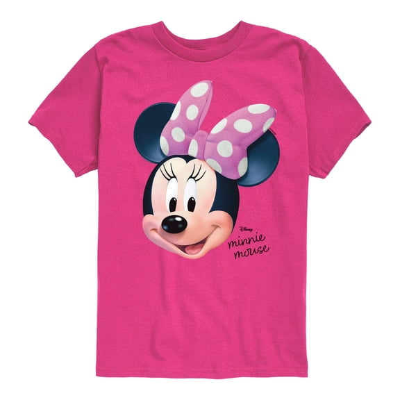 Disney - Minnie Mouse Portrait - Youth Boys Short Sleeve Graphic T-Shirt