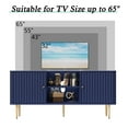 thumbnail image 2 of HLR Living Room Table Sets 4 Piece with TV Stand, Modern TV Stand for 65 Inch TV, 39" Coffee Table with Drawers, Two End Tables, Blue, 2 of 8