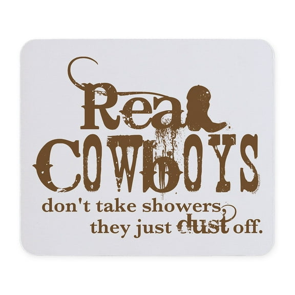 CafePress - Real Cowboys Mousepad - Non-slip Rubber Mousepad, Gaming Mouse Pad