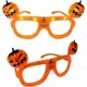 thumbnail image 1 of Gafas de fiesta con cabezas de calabaza de Halloween con luz LED intermitente, 1 of 4