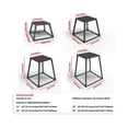 thumbnail image 1 of Eastvita Steel Plyometric Jumping Box - Anti - Slip Surface Metal Exercise Step - Up Box for Home Gym Training (18 Inch/Black), 1 of 7
